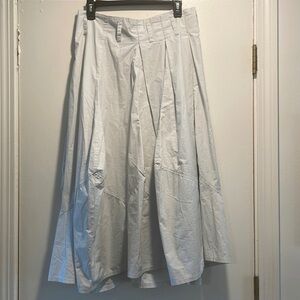 Lurdes Bergada Light Gray Lightweight Ballon Tapered Panel Peak Skirt